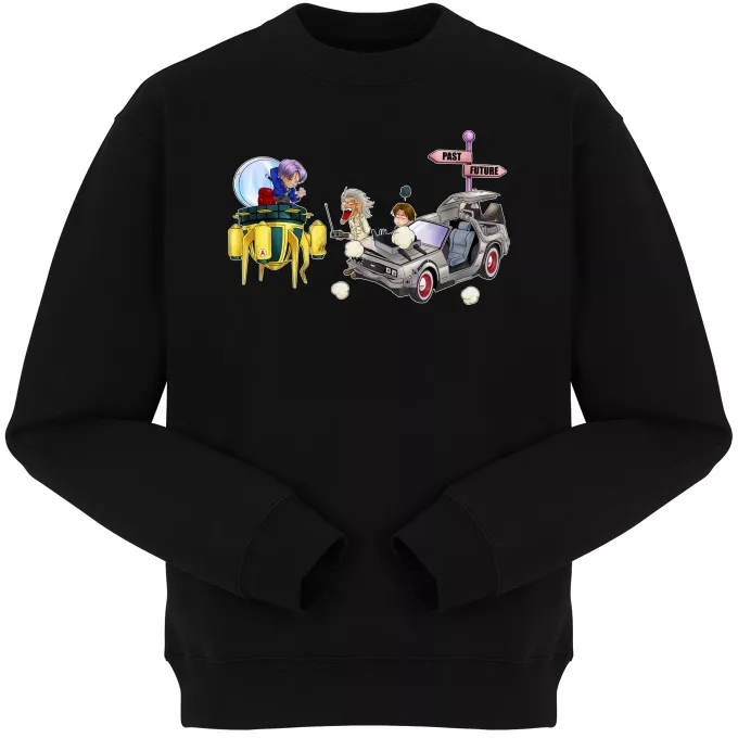 Felpe Paoridia Dragon Ball Z - DBZ Trunks, Doc Brown e Marty MacFly