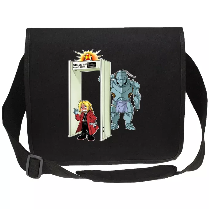 Canvas boodschappentassen Parodie Full Metal Alchemist - FMA Edward en Alphonse Elric - Edward Elric aka Ed, Alphonse Elric aka Al