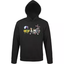 Felpa con cappuccio Trunks “Trunks, Doc Brown e Marty MacFly” – Parodia dei Dragon Ball Z