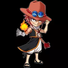 Coque Téléphone Portable Ace « L'Ultime Dieu du Feu !! » – Parodie One Piece