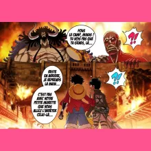 Débardeur Enfant Fille Luffy Vs Kaido « Un Combat titanesque... » – Parodie One Piece