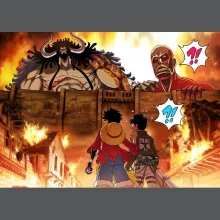 Casquette Luffy « Un Combat Titanesque piraté... !! » – Parodie One Piece