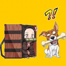 T-shirt bébé Nezuko Kamado « Un drôle de nonos... » – Parodie Demon Slayer