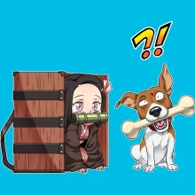 Nezuko Kamado Flickor barnens T-shirts – Parodi Kimetsu no yaiba