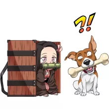 Sottobicchiere Nezuko Kamado – Parodia dei Demon Slayer