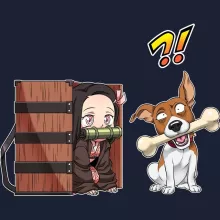 Felpa con cappuccio Nezuko Kamado – Parodia dei Demon Slayer