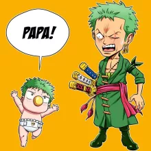 Casquette Zorro Roronoa « Un fiston démoniaque !! » – Parodie One Piece