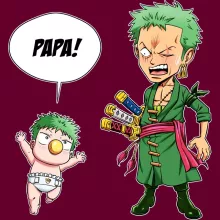 Casquette Zorro Roronoa « Un fiston démoniaque !! » – Parodie One Piece