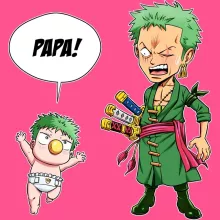 Débardeur Enfant Fille Zorro Roronoa « Un fiston démoniaque !! » – Parodie One Piece