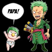 Débardeurs Enfants Zorro Roronoa « Un fiston démoniaque !! » – Parodie One Piece