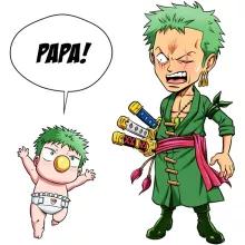T-shirt Femme Zorro Roronoa « Un fiston démoniaque !! » – Parodie One Piece