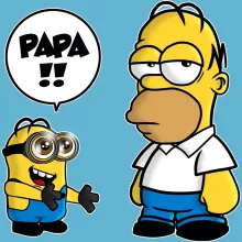 Body bébé Homer Simpson « Un fiston trop mignon (Super Deformed) » – Parodie Les Minions