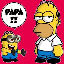 Casquette Enfant Homer Simpson « Un fiston trop mignon (Super Deformed) » – Parodie Les Minions