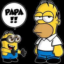 Coque Téléphone Portable Homer Simpson « Un fiston trop mignon (Super Deformed) » – Parodie Les Minions