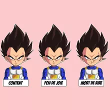 Body bébé (Filles) Végéta « Un jeu d'acteur de niveau princier » – Parodie Dragon Ball Z