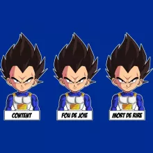 Mug Végéta « Un jeu d'acteur de niveau princier » – Parodie Dragon Ball Z