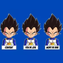 T-shirt Enfant Végéta « Un jeu d'acteur de niveau princier » – Parodie Dragon Ball Z