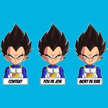 T-shirt Femme Végéta « Un jeu d'acteur de niveau princier » – Parodie Dragon Ball Z