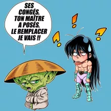 Body bébé Shiryu « Un maître en congés... » – Parodie Star Wars