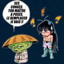 totebag Shiryu « Un maître en congés... » – Parodie Star Wars