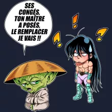 Sweat-Shirt à capuche Shiryu « Un maître en congés... » – Parodie Star Wars