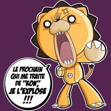 T-shirt Femme Kon « Un nom difficile à porter » – Parodie Bleach