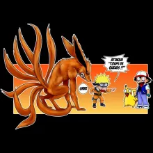 Sweat à capuche Enfant Naruto « Un nouveau dresseur... » – Parodie Pokémon