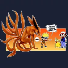 Sweat-Shirt à capuche Naruto « Un nouveau dresseur... » – Parodie Pokémon