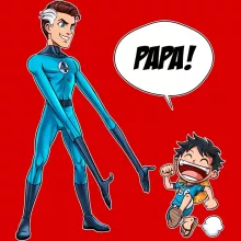 Casquette Luffy « Un papa Fantastique ! » – Parodie One Piece