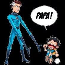 Coque Téléphone Portable Luffy « Un papa Fantastique ! » – Parodie One Piece