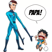 Mug Luffy « Un papa Fantastique ! » – Parodie One Piece