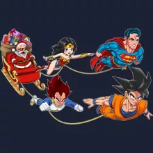 Sweat-Shirt à capuche Tortue Géniale « Un Père Noël Génial... » – Parodie Dragon Ball Z