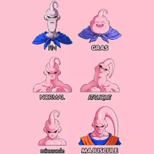 T-shirt Enfant Fille Boubou « Un sacré caractères... » – Parodie Dragon Ball Z