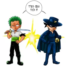 Mug Zorro Roronoa « D'un Z qui veut dire... » – Parodie One Piece