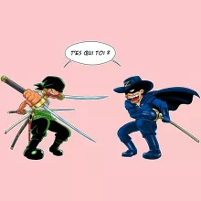 Body bébé (Filles) Zoro Roronoa « D'un Z qui veut dire... (Version qui dégénère » – Parodie One Piece