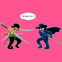 Débardeur Enfant Fille Zoro Roronoa « D'un Z qui veut dire... (Version qui dégénère » – Parodie One Piece