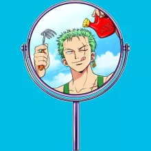 Maglietta per bambini e ragazzi Roronoa Zoro – Parodia dei One Piece