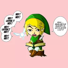 Body bébé (Filles) Link « Une fée pratique mais agaçante... » – Parodie Zelda