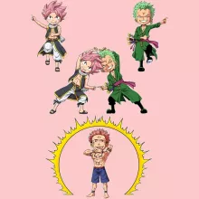 Body bébé (Filles) Natsu « Une fusion démoniaque » – Parodie One Piece