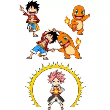 Tazza Natsu “Natsu, Rufy e Charmander” – Parodia dei Pokémon