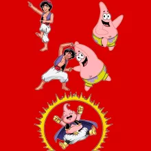 Majin Boo Kappe “Majin Boo, Patrick Star und Aladdin” – Parodie auf Dragon Ball Super