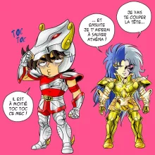 Débardeur Enfant Fille Seiya « Une histoire de dingue... » – Parodie Saint Seiya