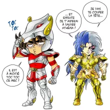 Mug Seiya « Une histoire de dingue... » – Parodie Saint Seiya