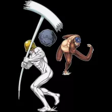 Body bébé Sieg Jaeger « Une partie de Base-Ball titanesque » – Parodie L'attaque des Titans