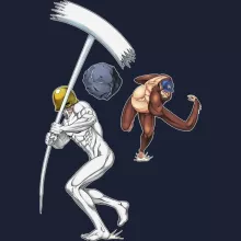 Felpa con cappuccio Zeke Jaeger “Una partita titanica di baseball” – Parodia dei L'attacco dei giganti