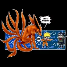 T-Shirt à manches longues « Vas-y attaque ! » – Parodie Naruto