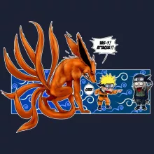Sweat-Shirt à capuche « Vas-y attaque ! » – Parodie Naruto