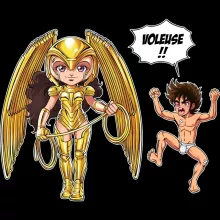 Sac à bandoulière Wonder Woman 1984 « Voleuse d'armure ! » – Parodie Saint Seiya