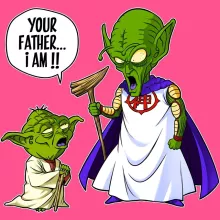 Canotta per bambine e ragazze Yoda “Yoda e Dio” – Parodia dei Star Wars