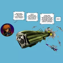 Body bébé L'Arcadia « Zone de Turbulences ! » – Parodie Albator
